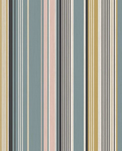 Bild: Eijffinger Tapete Stripes+ 377111 - strukturierte Streifen (Blau)