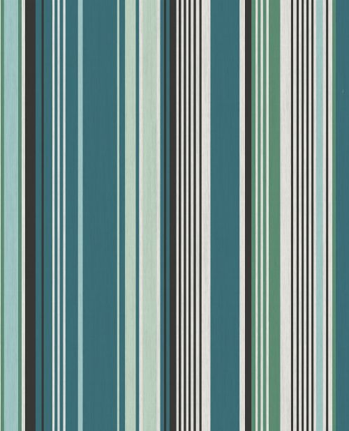 Bild: Eijffinger Tapete Stripes+ 377112 - strukturierte Streifen (Grün)