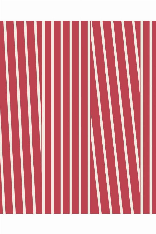 Bild: Eijffinger Streifentapete Stripes+ 377121 (Rot/Weiß)