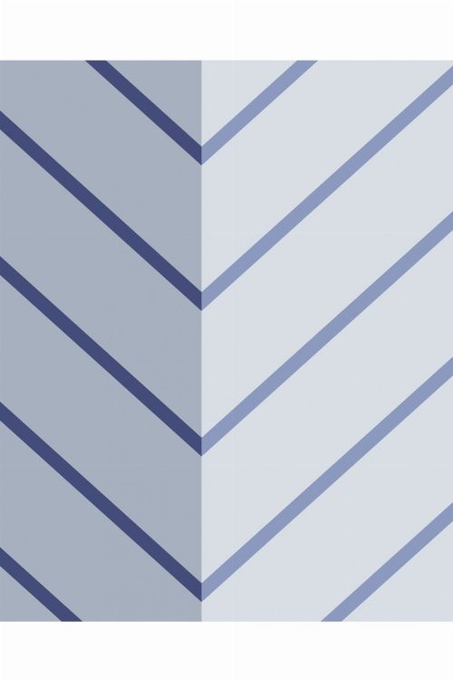 Bild: Eijffinger edle Vliestapete Stripes+ 377142 - Zickzack Muster (Blau)