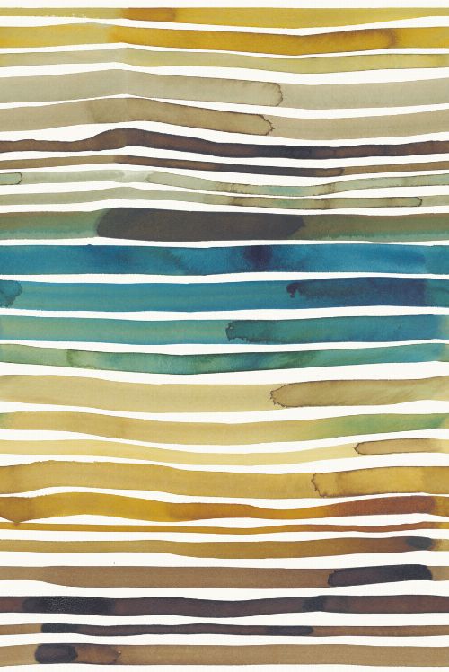 Bild: Eijffinger Tapeten Panel Stripes+ 377215 AQUASTRIPE (Ocker)