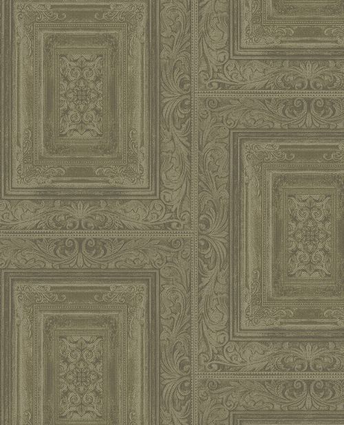 Bild: Eijffinger Vliestapete Stature 382521 - Stuckwand (Moosgrün)