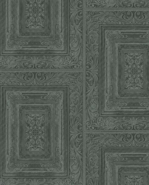 Bild: Eijffinger Vliestapete Stature 382523 - Stuckwand (Blaugrün)