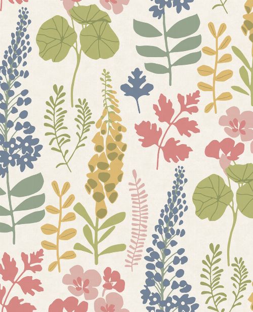 Bild: Eijffinger Vliestapete Vivid 384532 - Blumen (Creme)