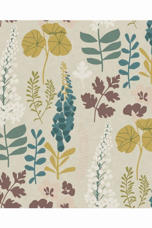 Bild: Eijffinger Vliestapete Vivid 384533 - Blumen (Sand)