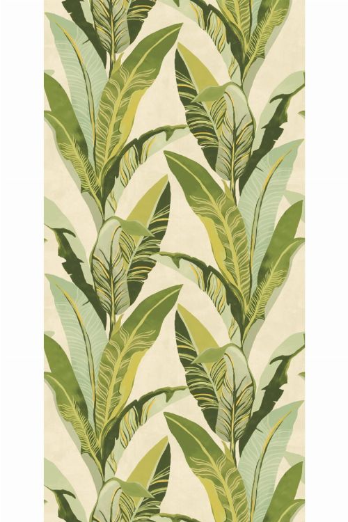 Bild: Eijffinger Tapeten Panel 384600 - Miami Green (Creme)