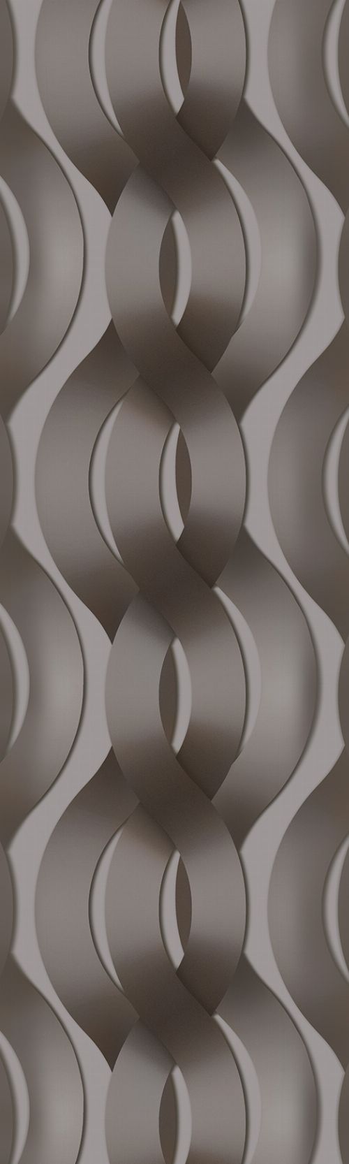 Bild: Colani Legend Digitaldruck Panel - Helix (Aluminiumgrau)