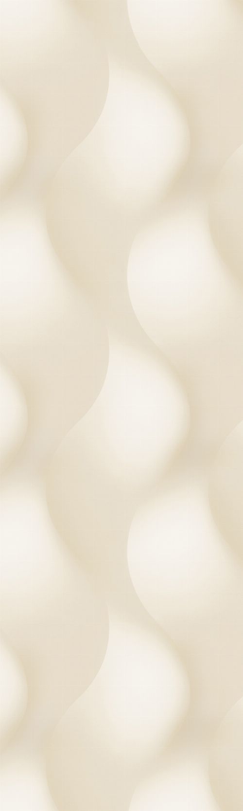 Bild: Colani Legend Digitaldruck Panel - vertikale Wellen (Vanille)