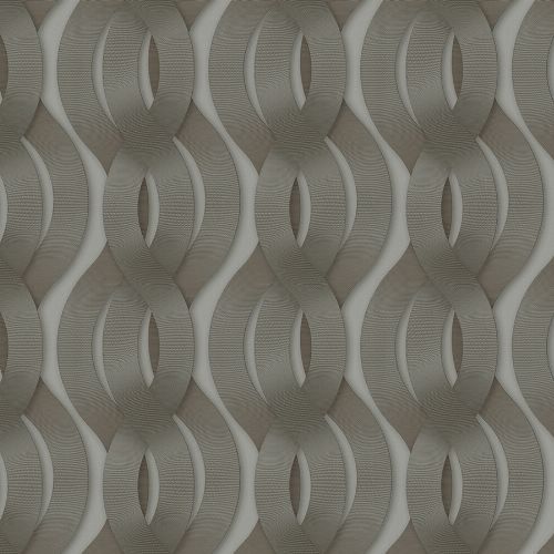 Bild: Colani Legend Tapete - Helix Spirale mit Carbonprägung (Aluminiumgrau)
