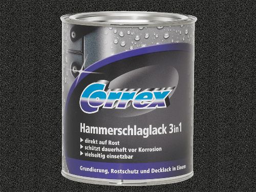 Thumbnail: Hammerschlaglack 3in1 (Schwarz; 750 ml)