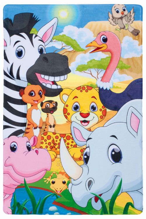 Bild: Safari Kinderteppich (Savannah; 100 x 150 cm)