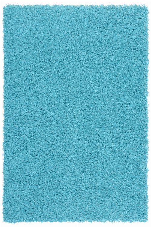 Bild: Günstiger Hochflorteppich - Funky (Aqua; 200 x 290 cm)