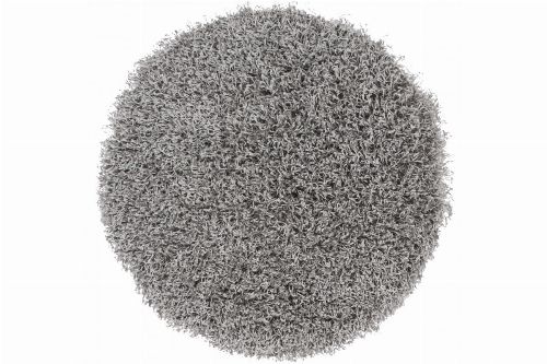 Bild: Runder Hochflorteppich - Funky (Grau)