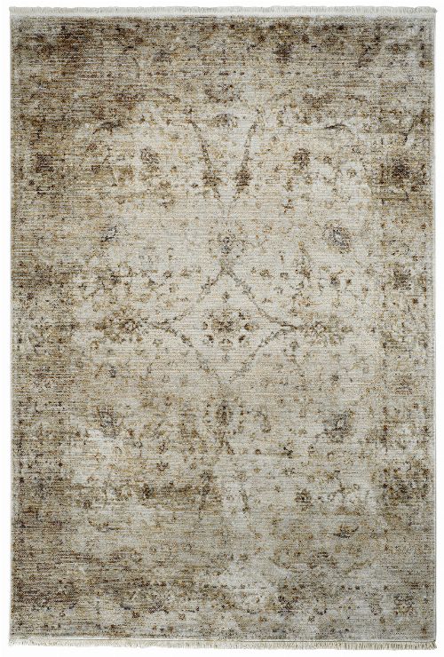 Bild: Fransenteppich im Used Look - Pure (Beige; 80 x 150 cm)