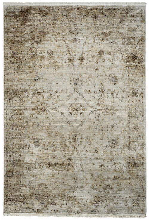 Bild: Fransenteppich im Used Look - Pure (Beige; 160 x 230 cm)