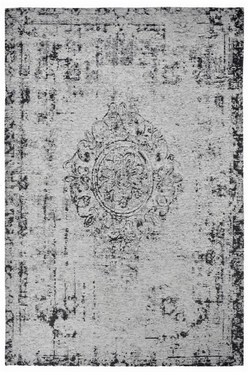 Bild: Jaquard Flachgewebe Teppich - Vintage Ornament (Grau; 77 x 150 cm)