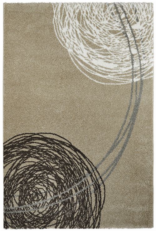 Bild: Moderner Teppich - Fantasy Lines (Sand; 80 x 150 cm)