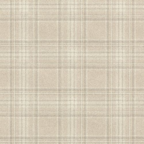 Bild: Barbara Becker Roots Highland Tapete - b.b. VI 861716 by Rasch (Beige/Grau)