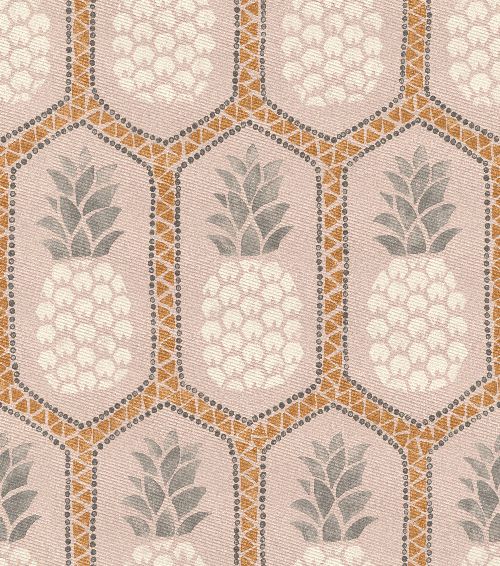 Bild: Barbara Becker Roots Ananas Tapete - b.b. VI 862119 by Rasch (Rosa)