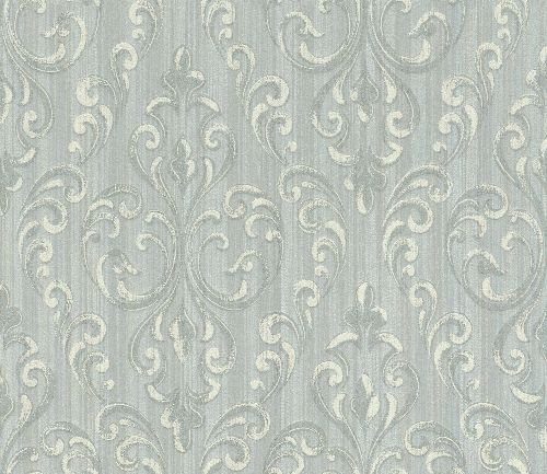 Bild: Rasch Textil Tapete Nubia 085159 - Ornamentmotiv (Blaugrau)