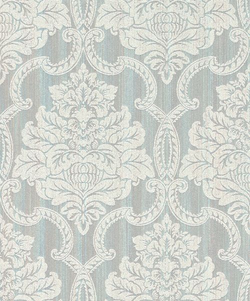 Bild: Rasch Textil Tapete Nubia 085302 - Ornamentmotiv (Blaugrau)