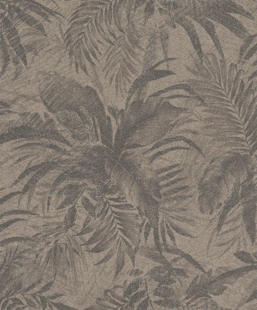 Bild: Rasch Textil Tapete Abaca 229096 - Blättermotiv (Braun)