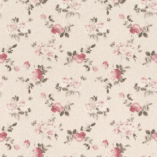 Bild: Rasch Textil Tapete 288864 Petite Fleur 4 - Rosenmuster (Creme)