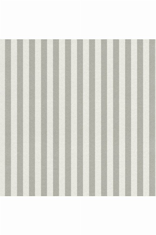 Bild: Rasch Textil Tapete 288956 Petite Fleur 4 - Streifenmuster (Weiß/Grau)