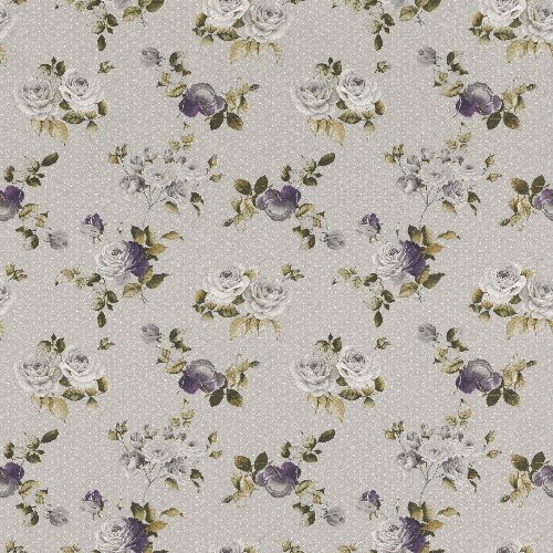 Thumbnail: Rasch Textil Tapete 288994 Petite Fleur 4 - Rosenmuster (Grau)