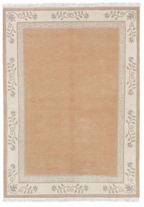 Bild: Original Nepal Bordürenteppich Classica (Apricot; 120 x 180 cm)