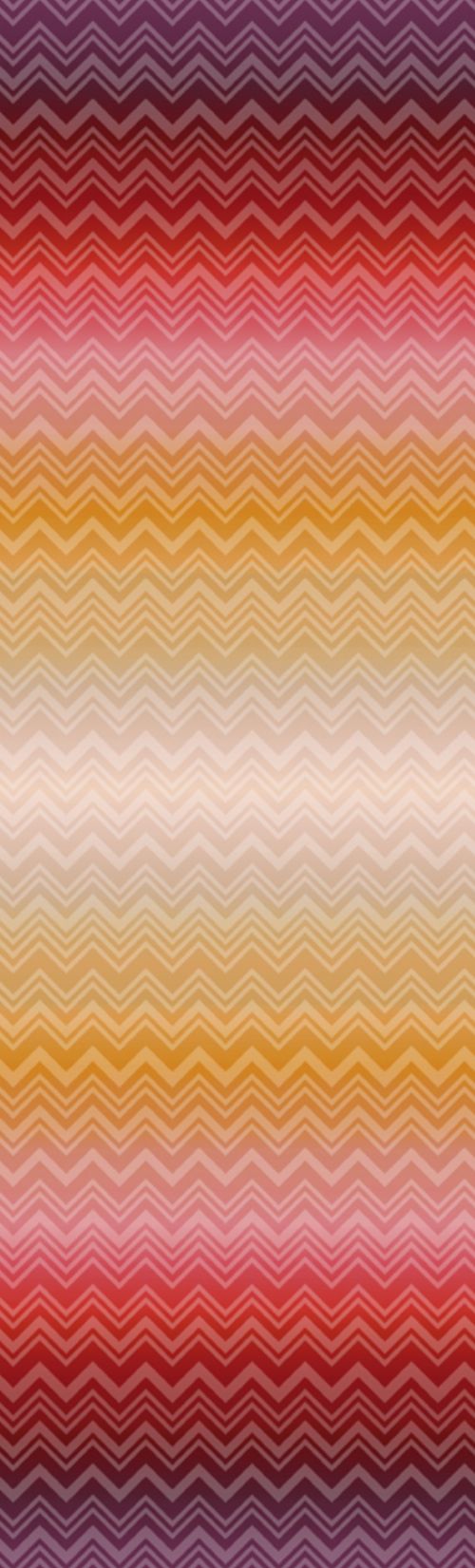 Bild: Missoni Home Panel Zig Zag Sfumato M1B20091 (Bunt/Rot)