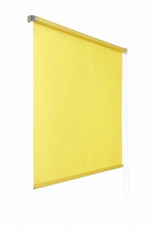 Bild: Lichtdurchlaessiges Seitenzugrollo (Gelb; 180 x 100 cm)