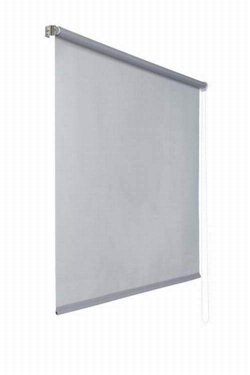Bild: Lichtdurchlaessiges Seitenzugrollo (Grau; 240 x 100 cm)