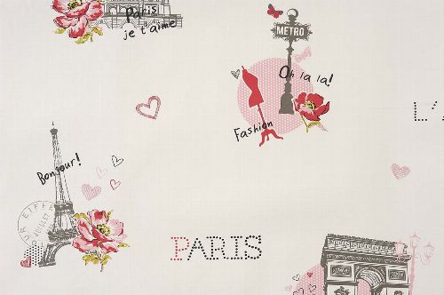Bild: GIRLS ONLY Tapete GLN62014020 - Paris (Grau)