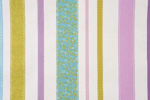 Bild: GIRLS ONLY Tapete GLN62056074 - Patchwork Streifen (Blau)