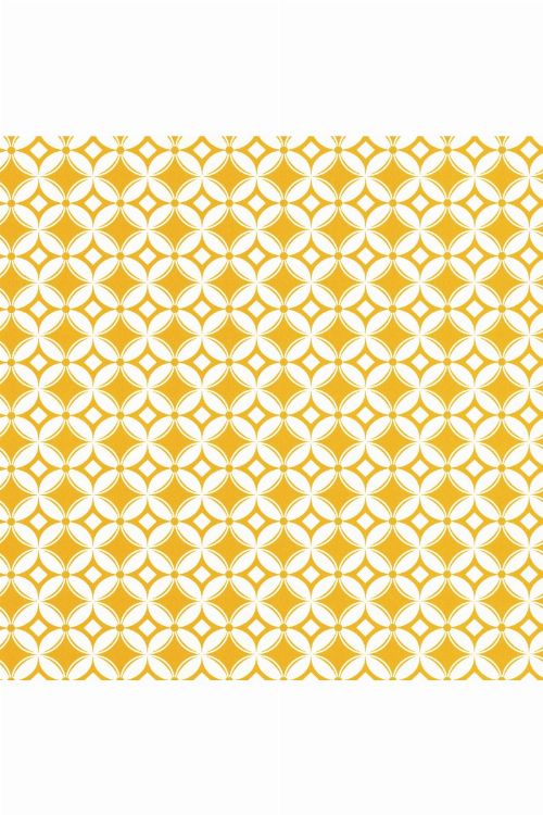 Bild: Caselio - Retro Tapete - SMILE CARREAUX SMIL69802112 (Hellgelb)
