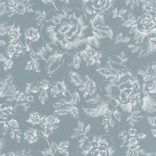 Bild: Caselio - Rosentapete - SMILE FLEUR DE PEAU SMIL69849832 (Dunkelgrau)