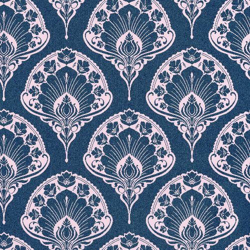 Bild: Caselio - Barock Tapete - SMILE LA PALME SMIL69856813 (Blau)