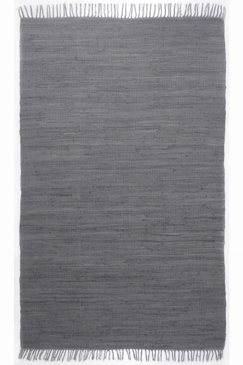 Bild: Webteppich Happy Cotton Uni (Anthrazit; 140 x 70 cm)