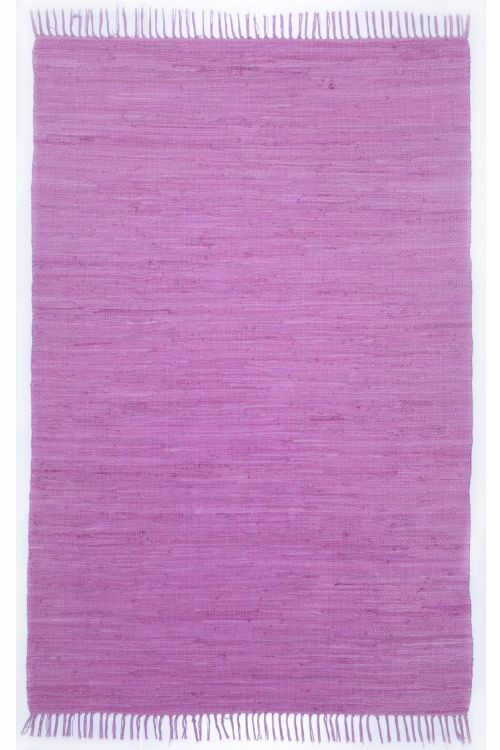 Bild: Webteppich Happy Cotton Uni (Lila; 60 x 40 cm)