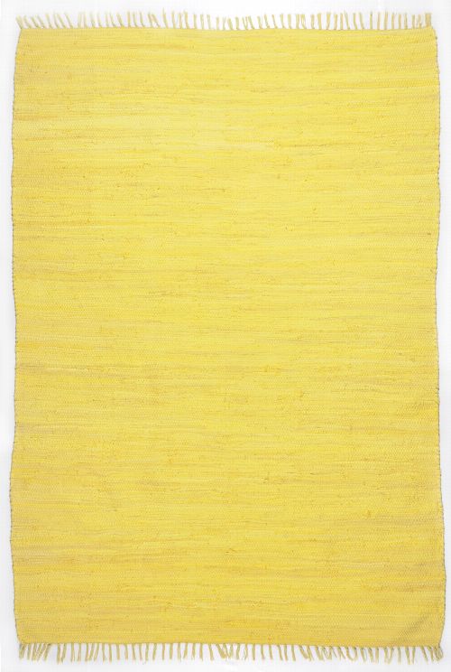 Bild: Teppich Läufer Happy Cotton Uni (Gelb; 250 x 70 cm)
