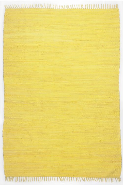 Bild: Webteppich Happy Cotton Uni (Gelb; 180 x 120 cm)