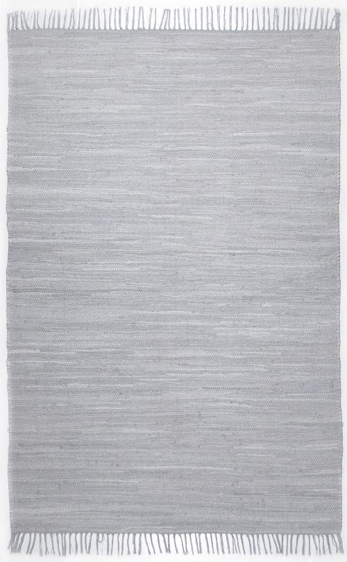 Thumbnail: Webteppich Happy Cotton Uni (Grau; 60 x 40 cm)