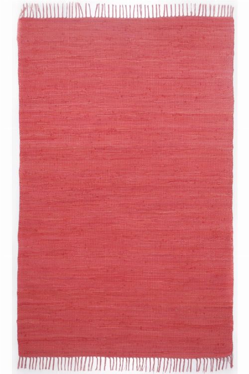 Bild: Webteppich Happy Cotton Uni (Rot; 160 x 90 cm)