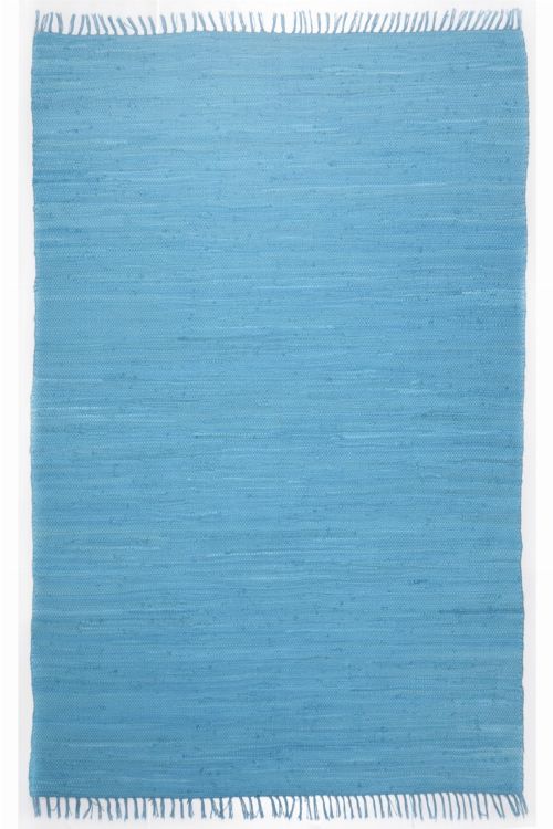 Bild: Webteppich Happy Cotton Uni (Türkis; 160 x 90 cm)