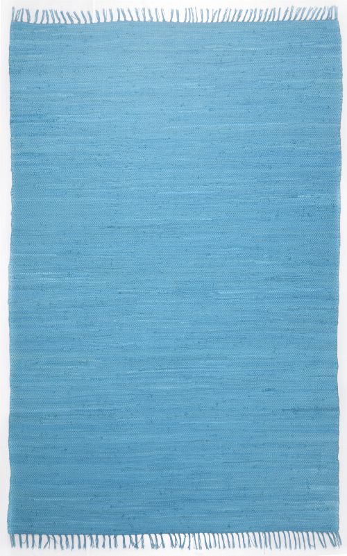 Bild: Webteppich Happy Cotton Uni (Türkis; 120 x 60 cm)