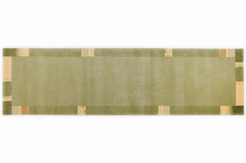 Bild: Handknüpfteppich Nepalus TK-02 (Grün; 60 x 90 cm)