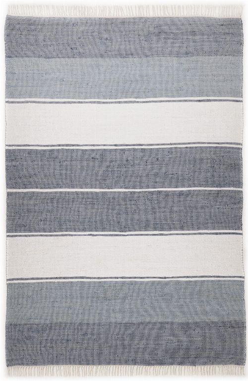 Bild: Webteppich Happy Design Stripes (Anthrazit; 120 x 60 cm)
