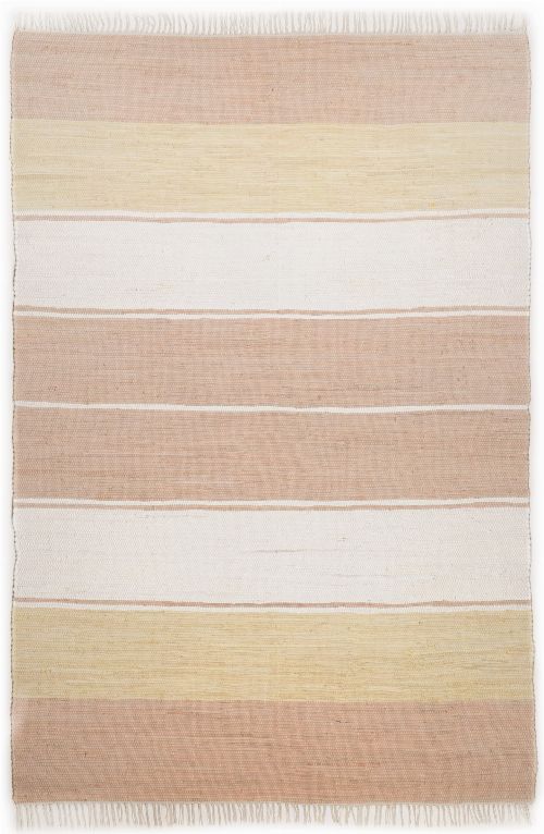 Bild: Webteppich Happy Design Stripes (Beige; 120 x 60 cm)