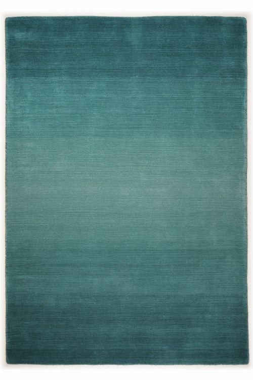 Bild: Schurwollteppich Wool Star Ombre (Türkis; 160 x 230 cm)